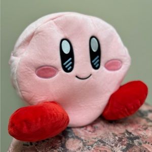New Anime Star Pink puff plush Kirby mini backpack